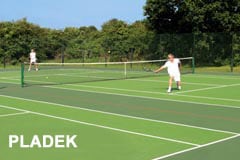 Pladek tennis court surface built by AMSS tennis courts